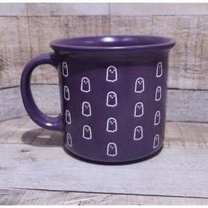 Halloween, Ghosts, Purple & White, Market Finds, Coffee, Tea, Mug, Cup, Spooky
